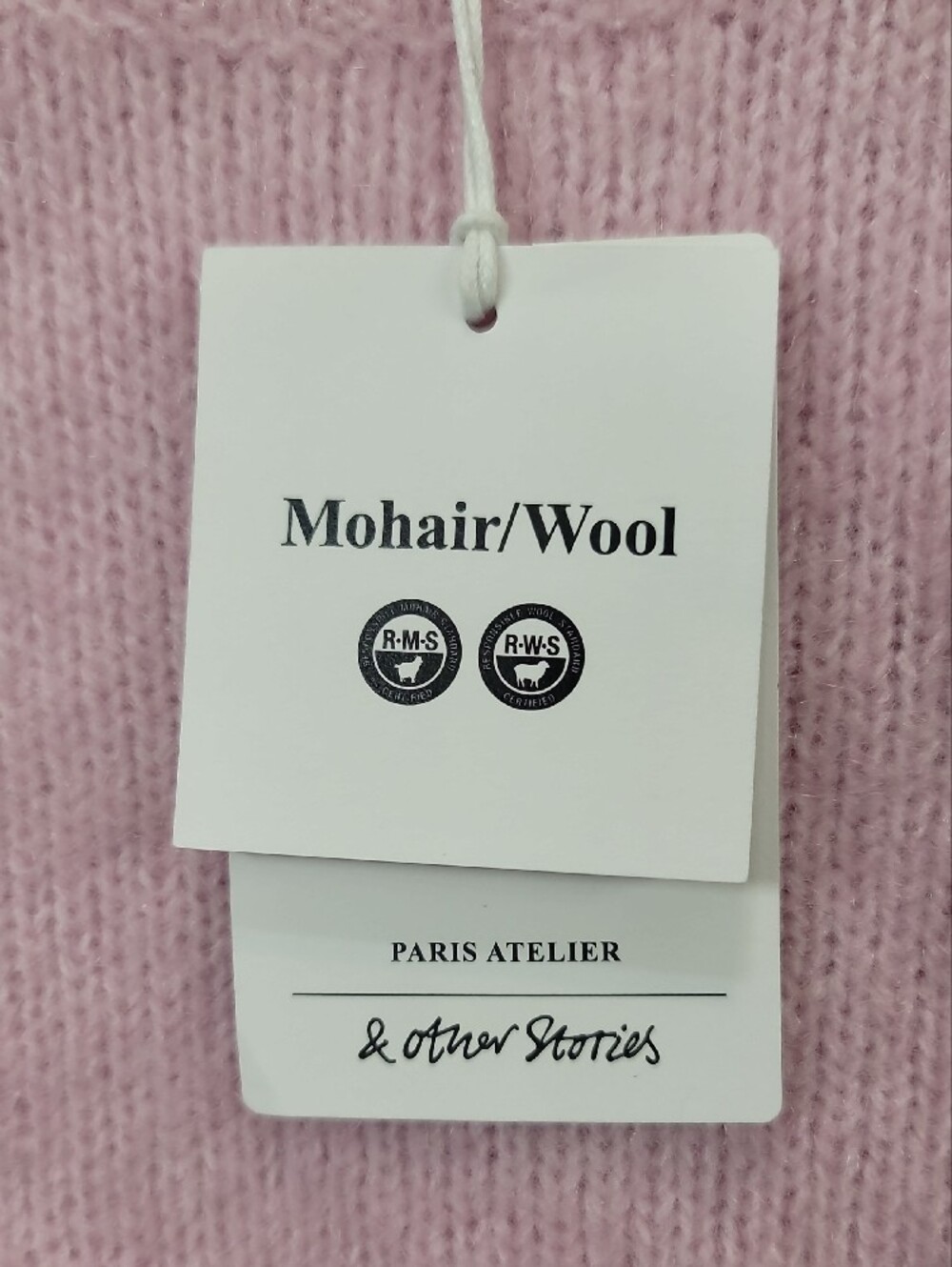 & Other Stories Nwt Rose-Appliqué Knit Jumper Sweater Size Large Mohair/wool - Picture 8 of 11